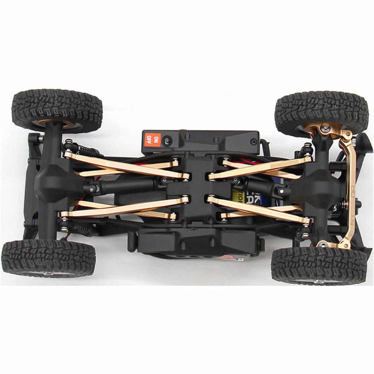 Hot Racing SCX30 No Flex Upgrade Brass Link Set
