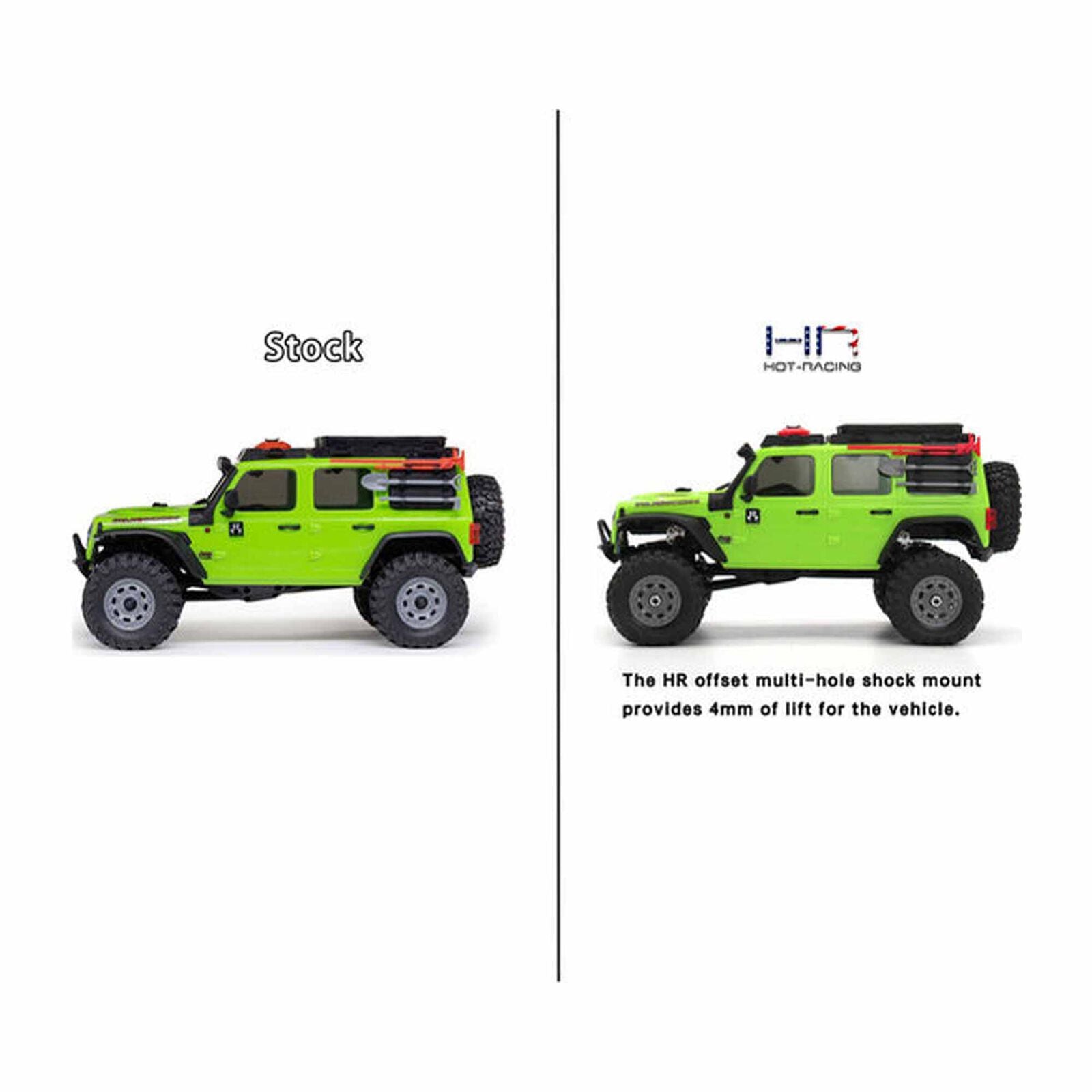 Hot Racing SCX30 Aluminum Upper Shock Mount Lift Kit