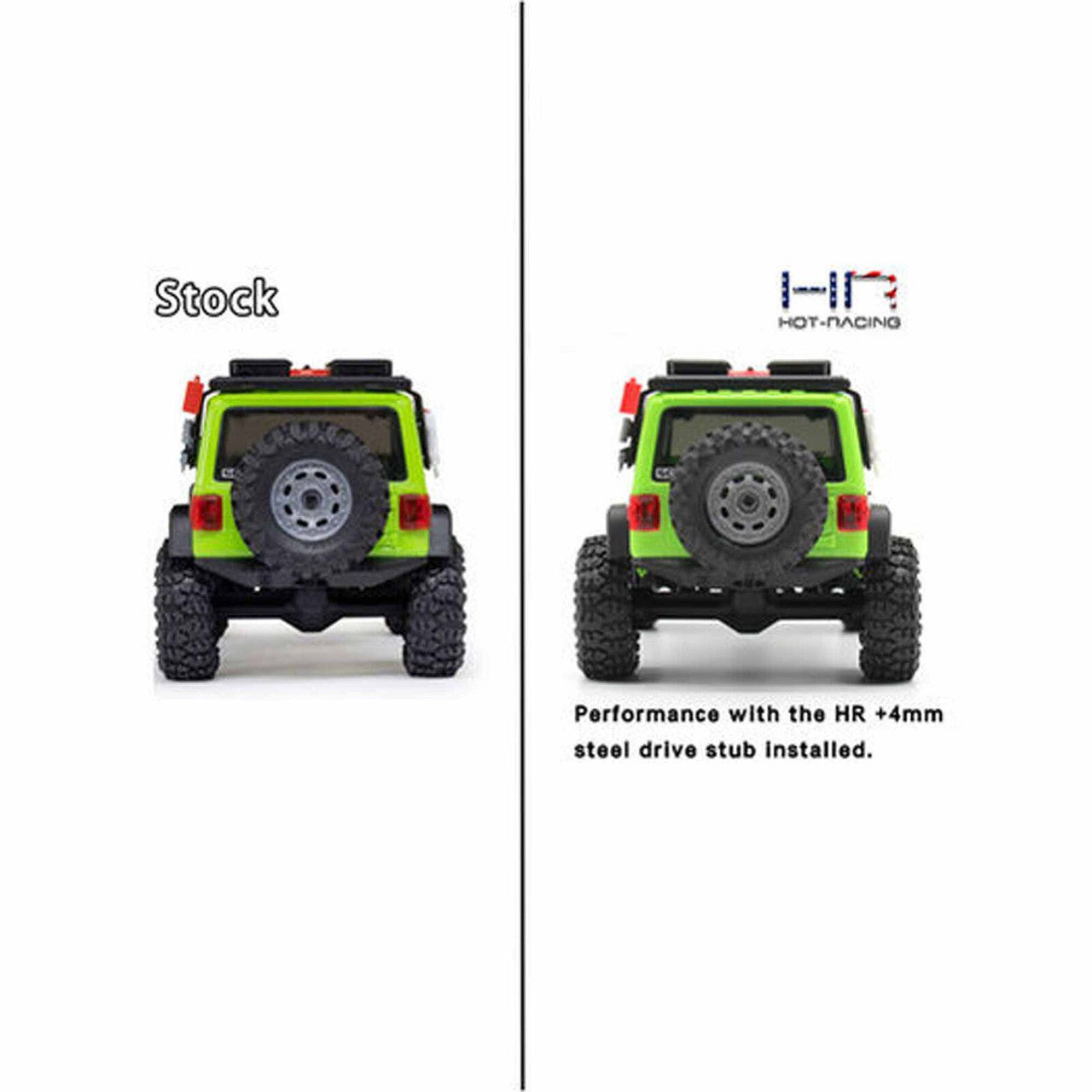 Hot Racing SCX30 +4mm Steel Drive Stub