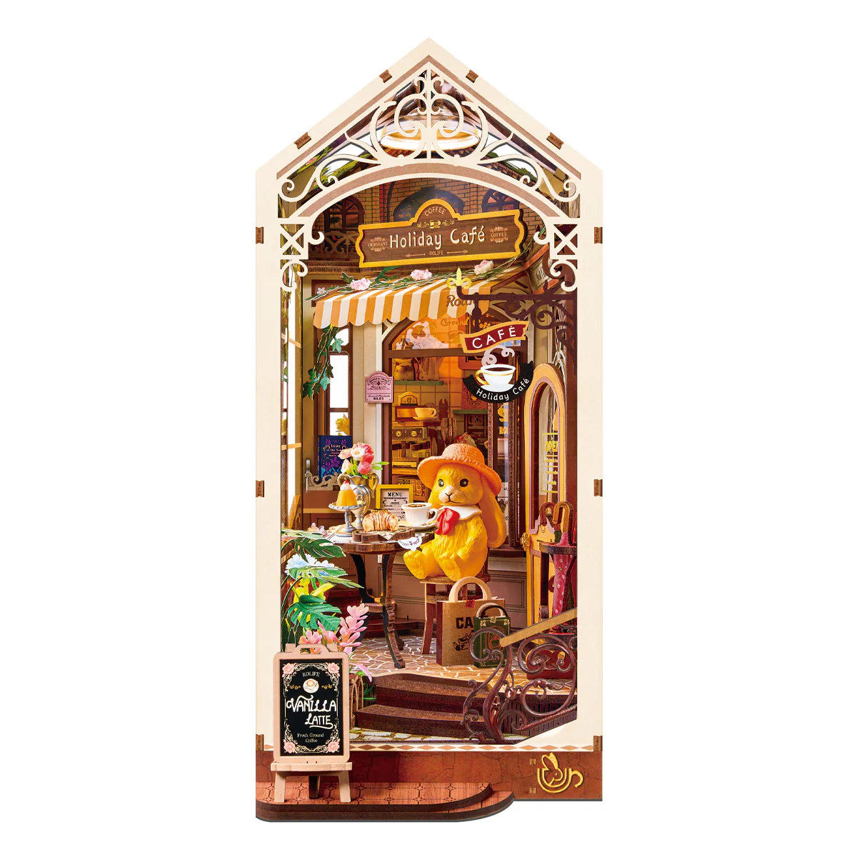 Rolife Holiday Cafe DIY Book Nook Kit
