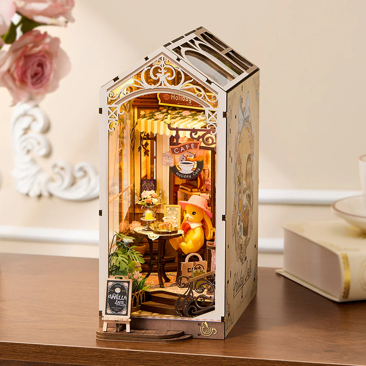 Rolife Holiday Cafe DIY Book Nook Kit