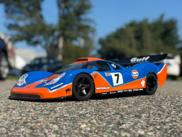 Delta Plastik Porsche GTR 1/8 Scale GP RC Clear Body