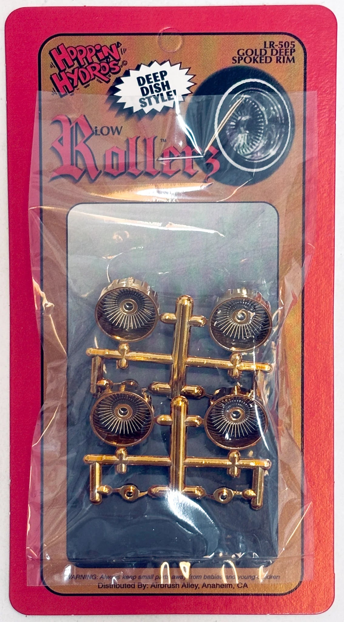 Hoppin Hydros 1/24-1/25 Gold Low Rollerz Deep Dish Rims