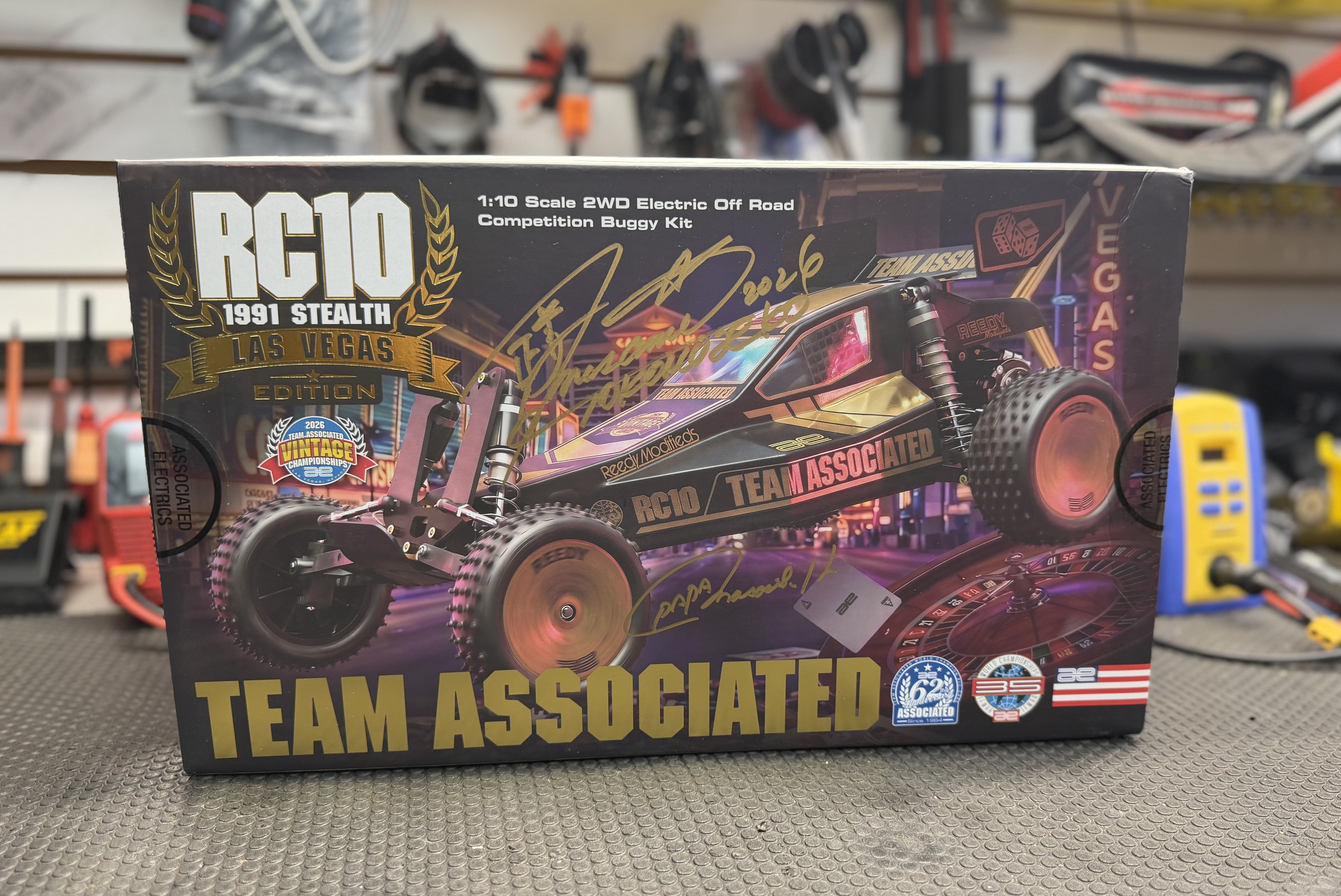 Team Associated RC10 1991 Stealth 2026 Las Vegas Autographed by Masami Hirosaka