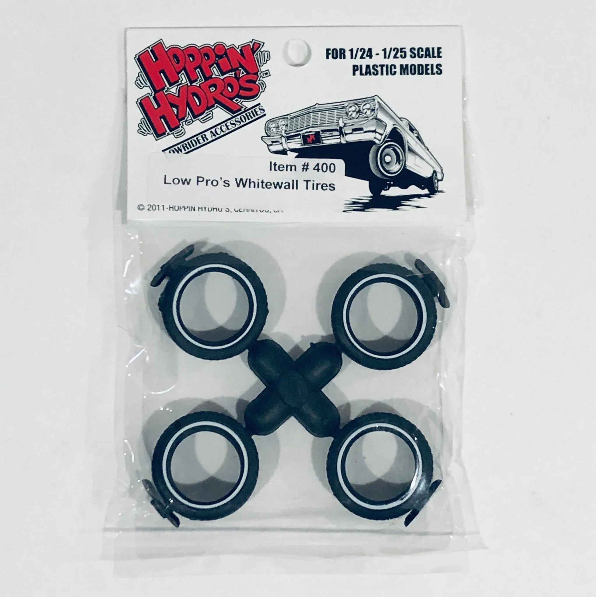 Hoppin Hydros 1/24-1/25 Low Pro's Whitewall Tires