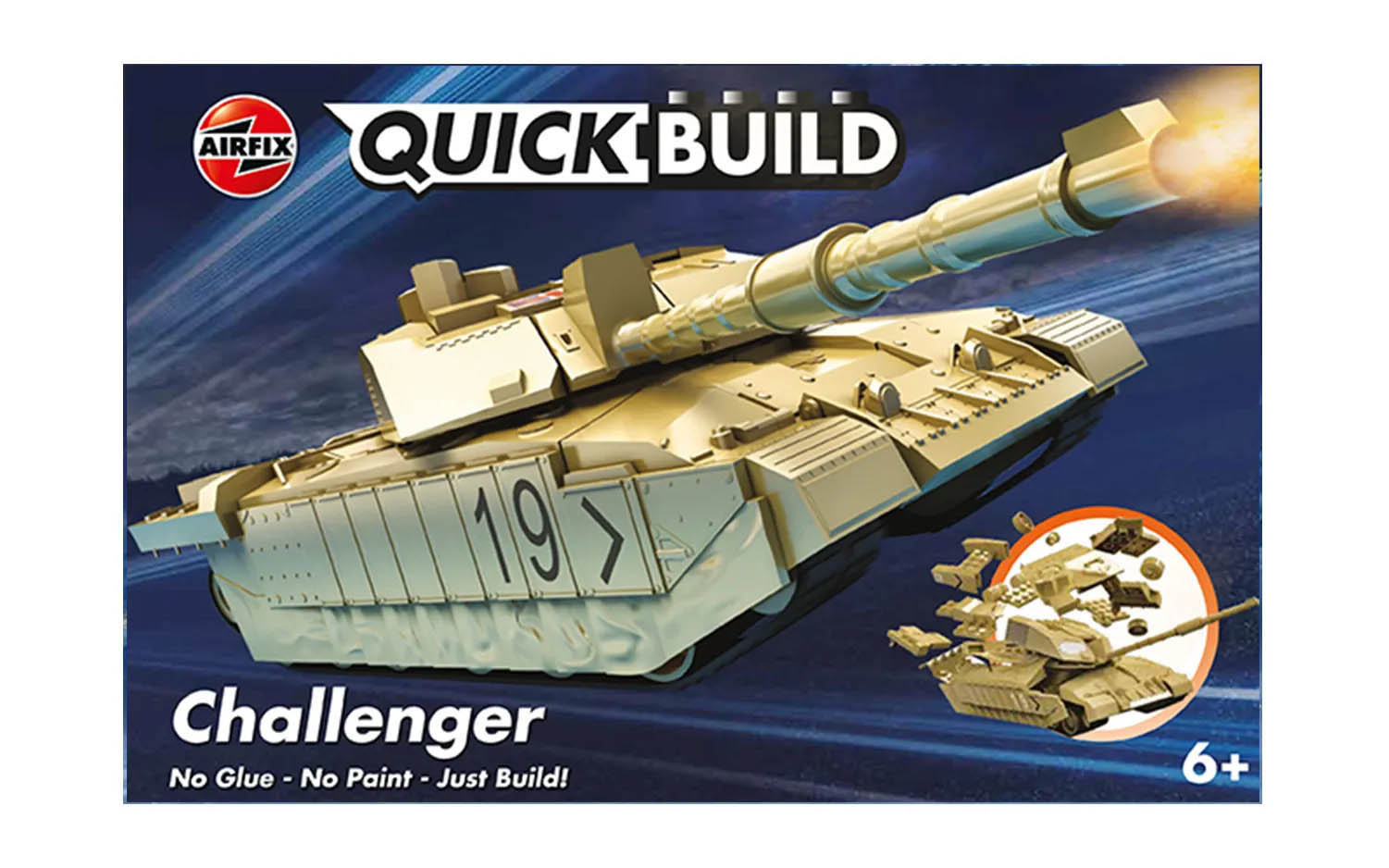 Airfix Quickbuild Challenger II Desert Tank Model Set