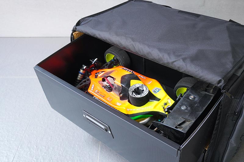 Koswork 1/8 Compact 3 Drawer Buggy/Onroad Car Bag (1/8, 1 Large & 2 Medium)