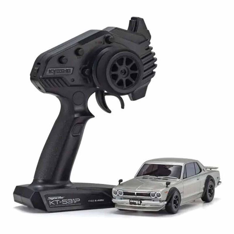 Kyosho MR-04 Mini-Z RWD ReadySet w/Nissan Skyline 2000GT-R KPGC10 Body (Silver)