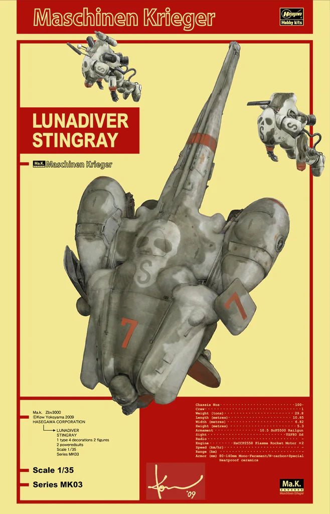 Hasegawa 1/35 Maschinen Krieger Lunadiver Stingray MK03