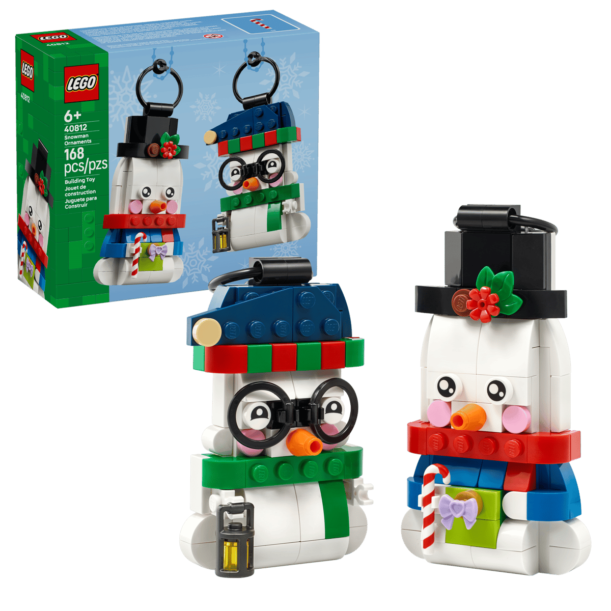 Lego Snowman Ornaments