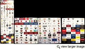 Hoppin Hydros 1/24-1/25 License Plate Sticker Sheet Assortment