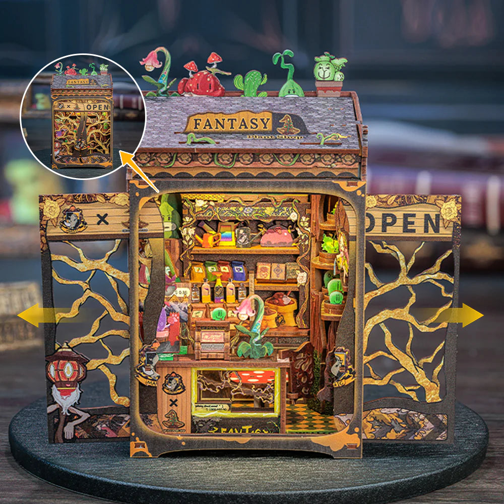 CuteBee DIY Book Nook Kit: Fantasy Plant Shop