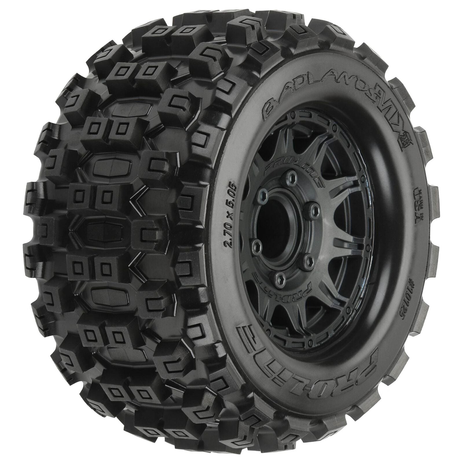 Pro-Line 1/10 Badlands MX28 F/R 2.8" MT Tires MTD 12mm/14mm Black Raid (2)