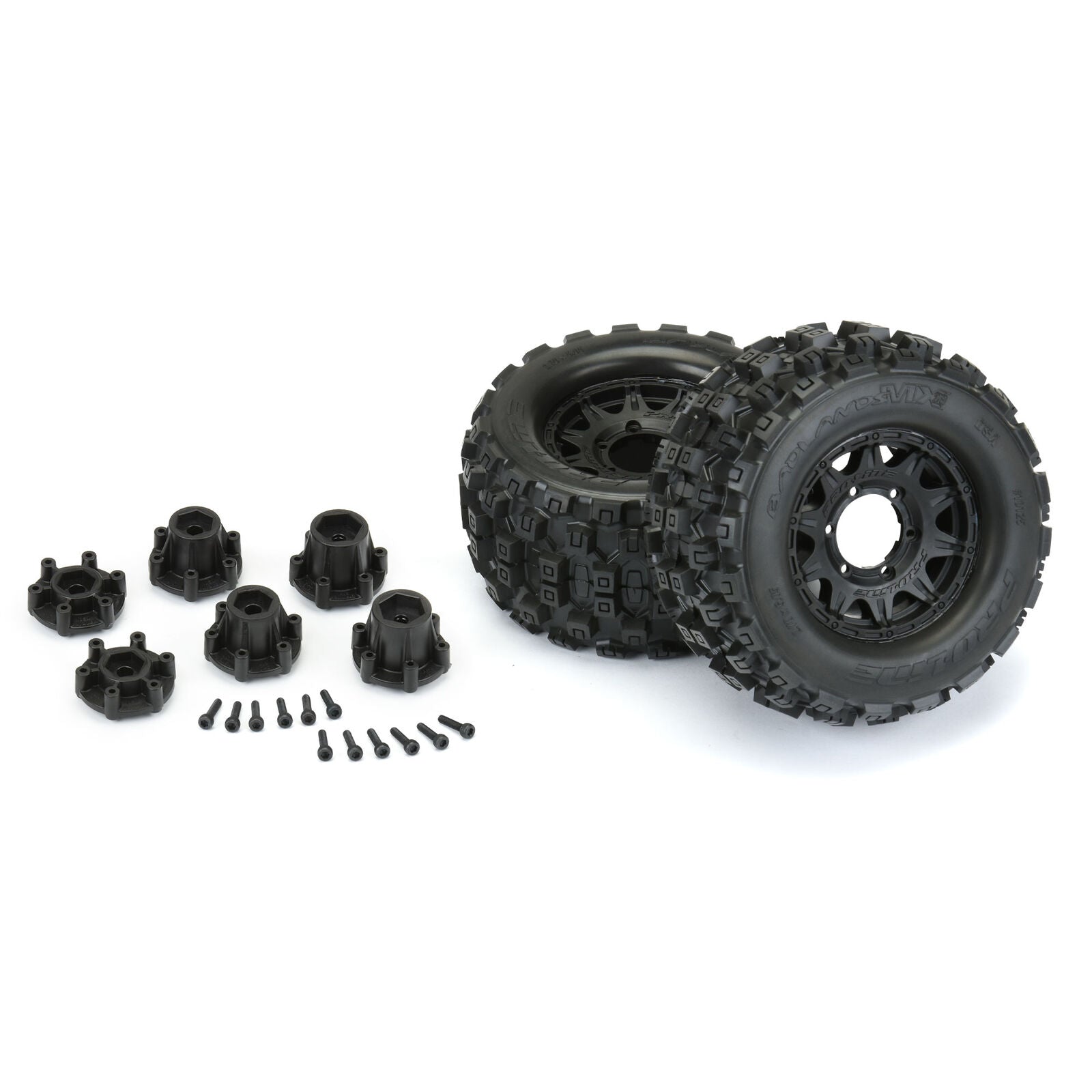 Pro-Line 1/10 Badlands MX28 F/R 2.8" MT Tires MTD 12mm/14mm Black Raid (2)