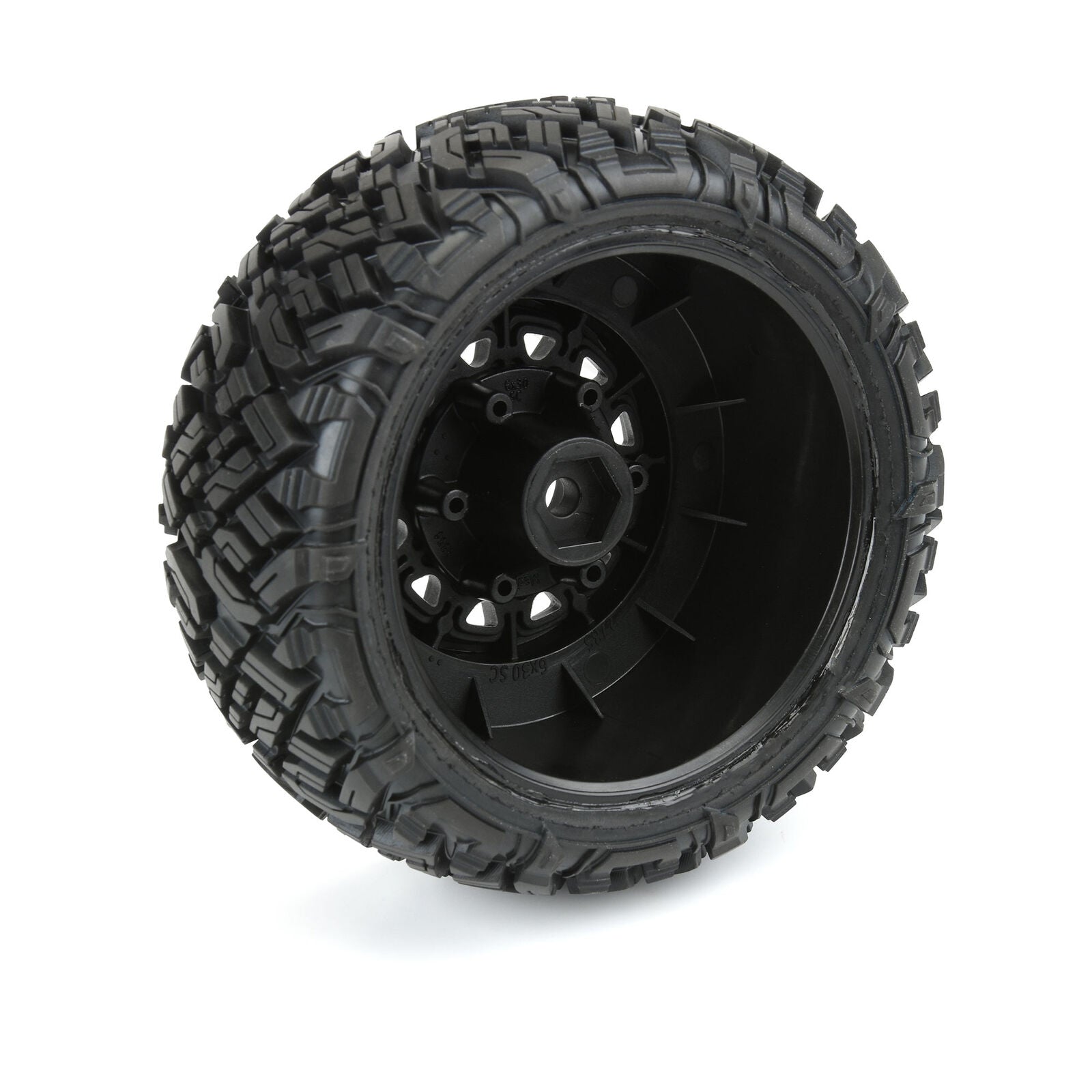 Pro-Line 1/10 Icon M2 Front/Rear 2.2"/3.0" SC Mounted 12mm Black Raid Wheels (2)