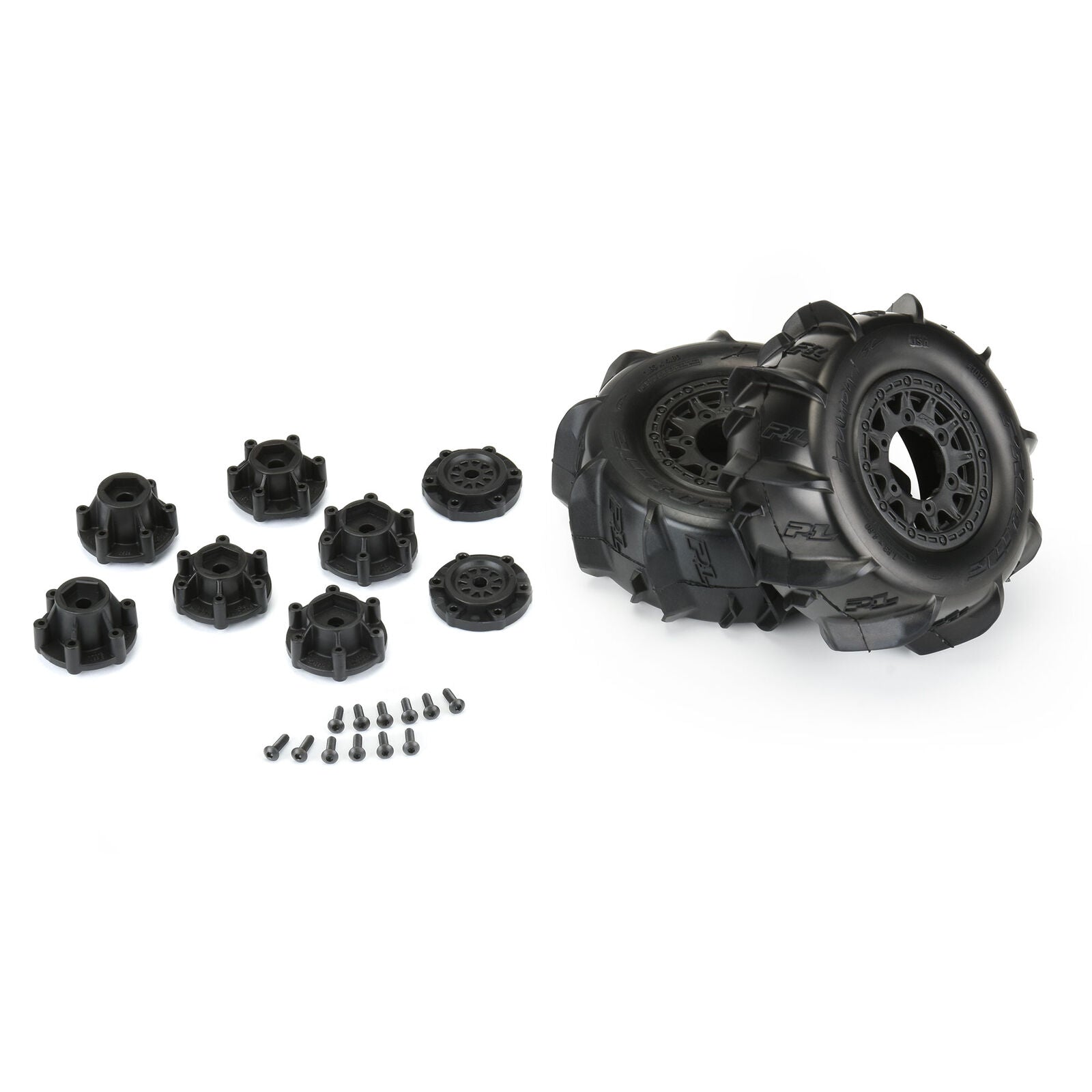 Pro-Line 1/10 Dumont Front/Rear 2.2"/3.0" SC Mounted 12mm Black Raid (2)