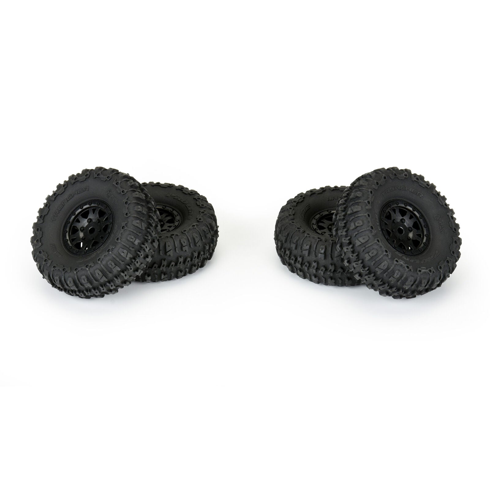 Pro-Line 1/24 SCX24 Trencher F/R 1.0" Tires Mounted 7mm Black Impulse Wheels (4)
