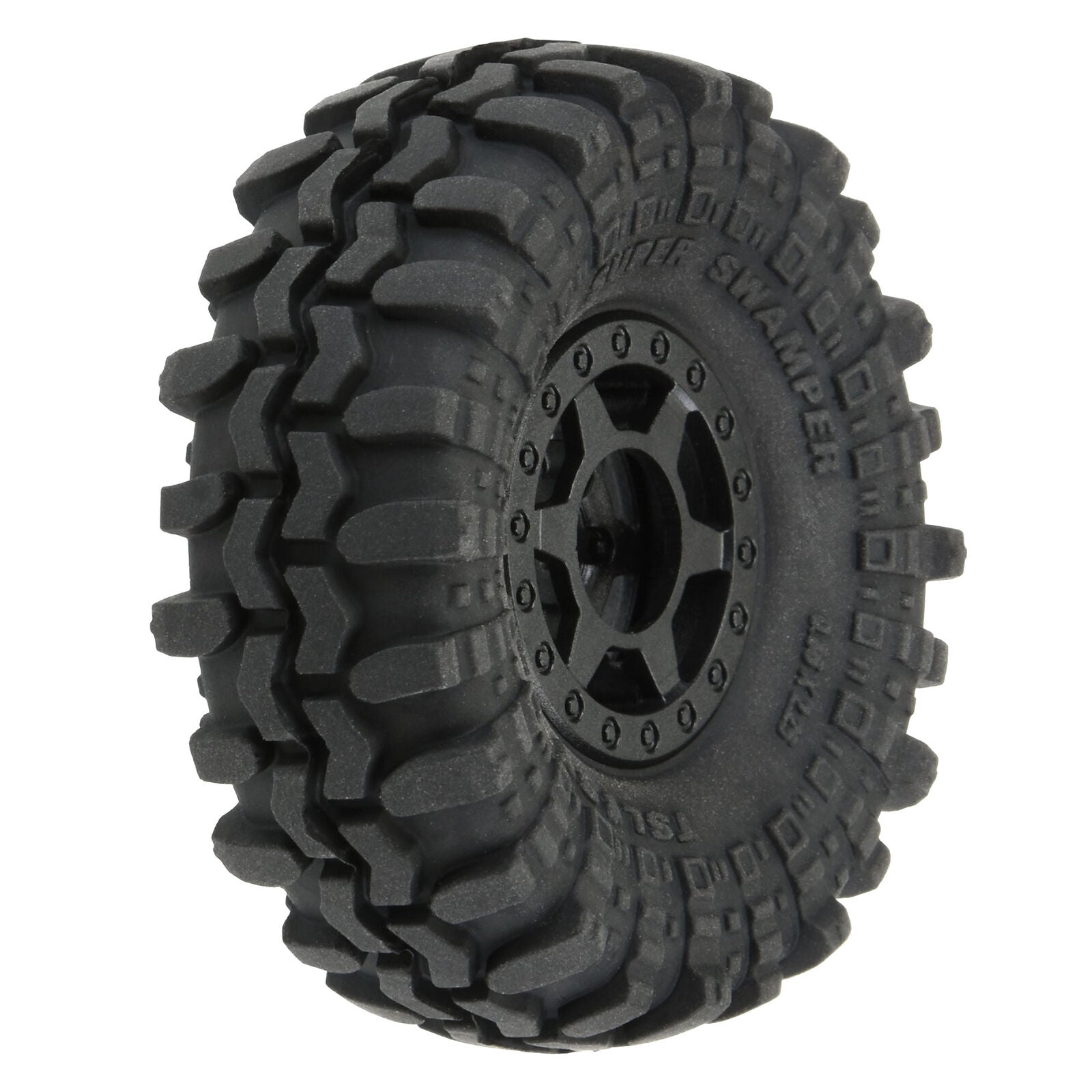 Pro-Line 1/24 Interco Super Swamper F/R 1.0" Tires MTD 7mm Black Holcomb Wheels (4)