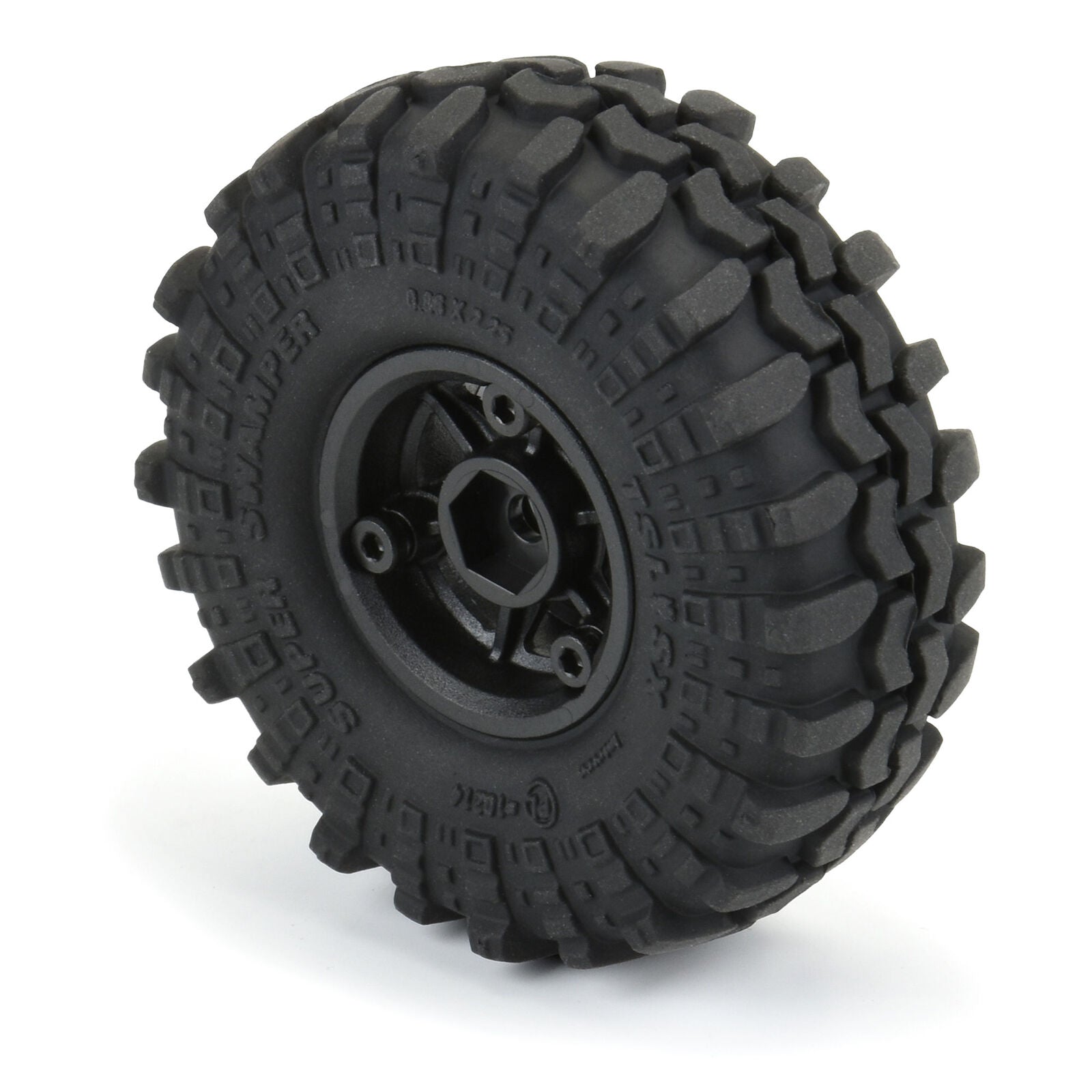 Pro-Line 1/24 Interco Super Swamper F/R 1.0" Tires MTD 7mm Black Holcomb Wheels (4)