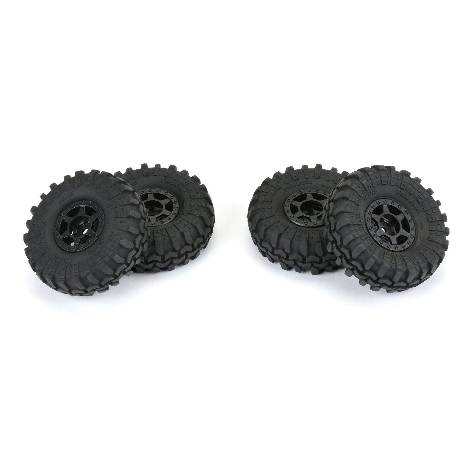 Pro-Line 1/24 Interco Super Swamper F/R 1.0" Tires MTD 7mm Black Holcomb Wheels (4)