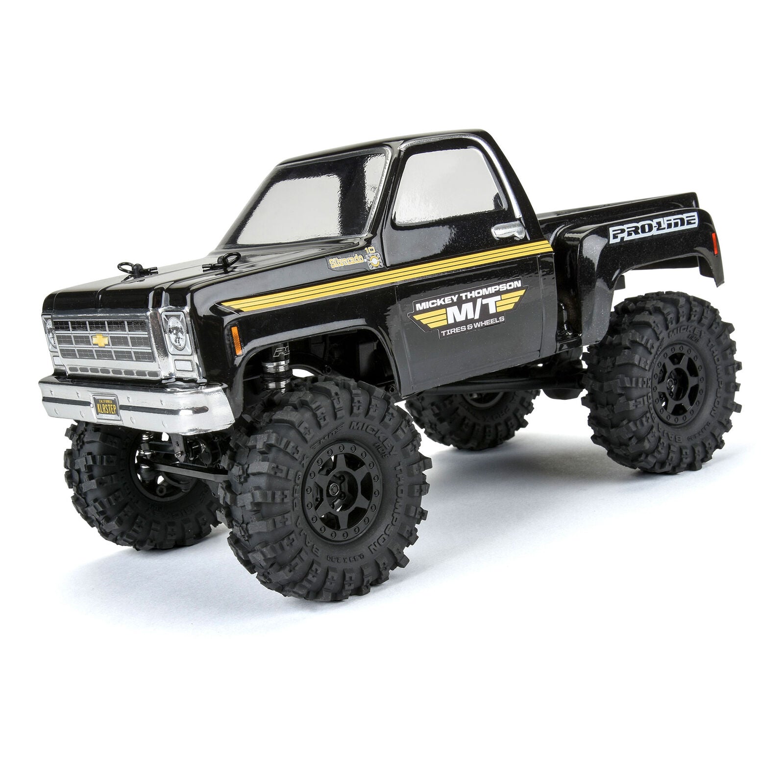 Pro-Line 1/24 Mickey Thompson Baja Pro X F/R 1.0" MTD 7mm Black Holcomb Wheels (4)
