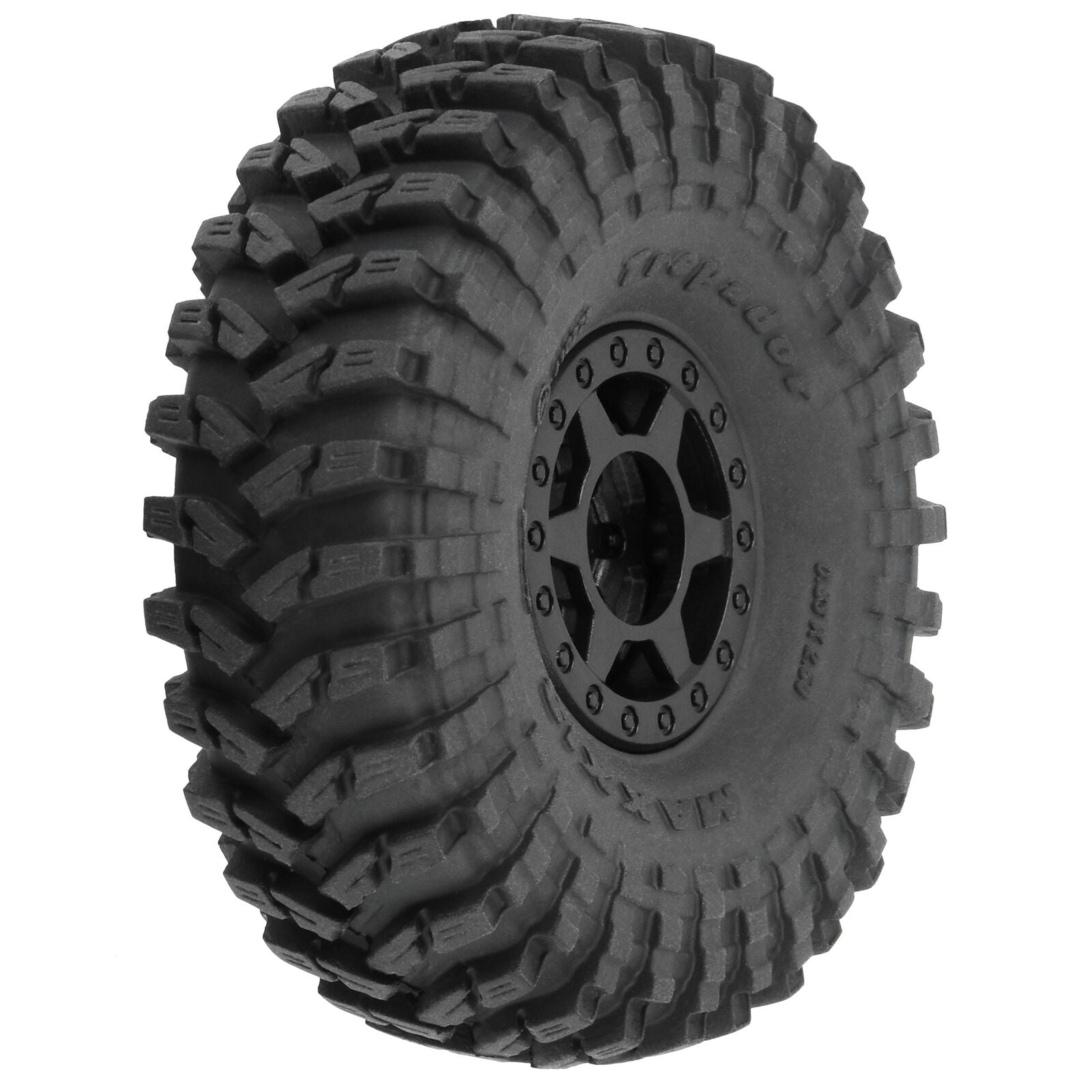 Pro-Line 1/24 Maxxis Trepador F/R 1.0" Tires MTD 7mm Black Holcomb Wheels (4)