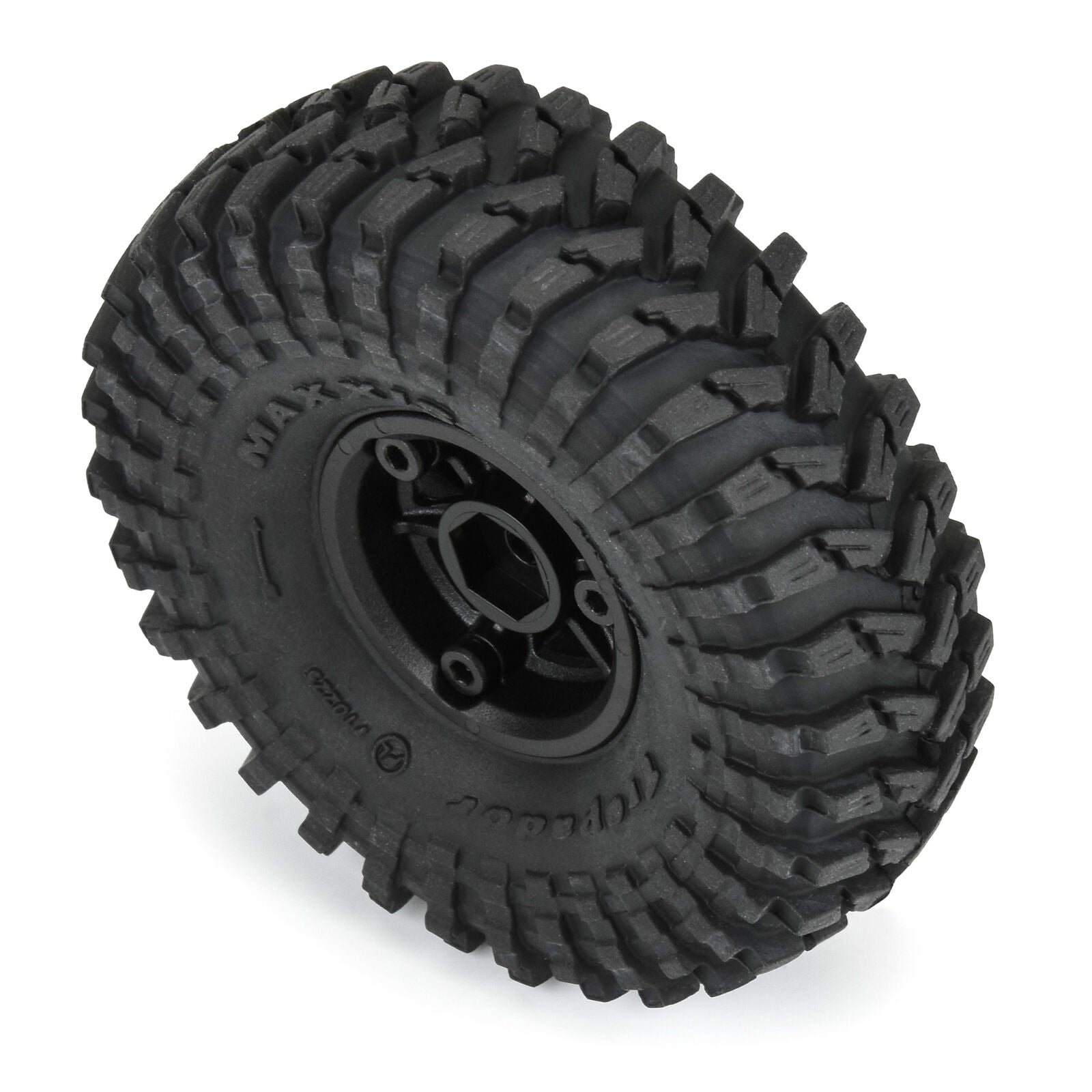 Pro-Line 1/24 Maxxis Trepador F/R 1.0" Tires MTD 7mm Black Holcomb Wheels (4)