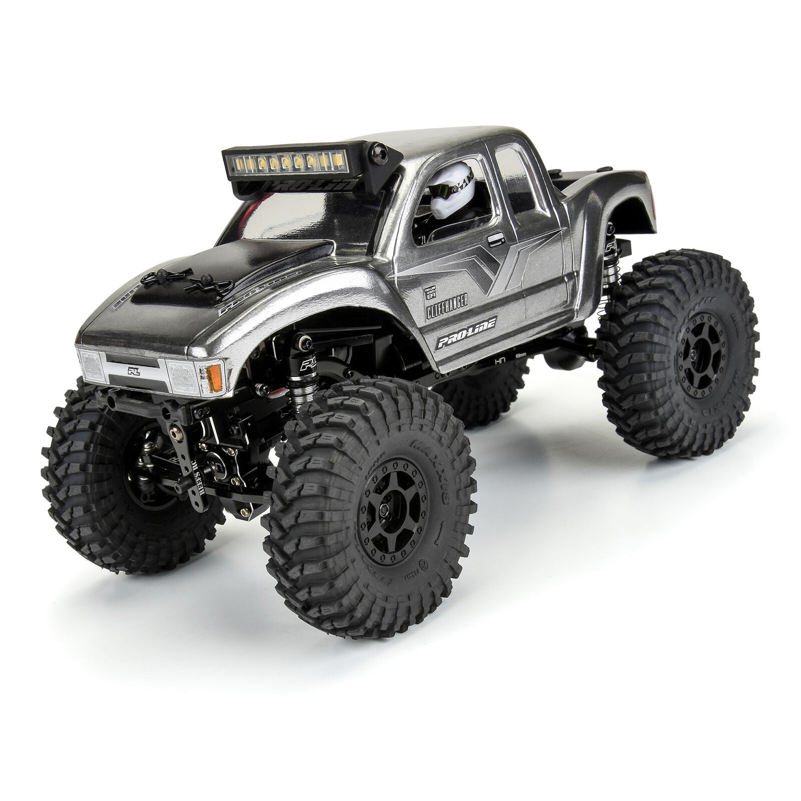 Pro-Line 1/24 Maxxis Trepador F/R 1.0" Tires MTD 7mm Black Holcomb Wheels (4)