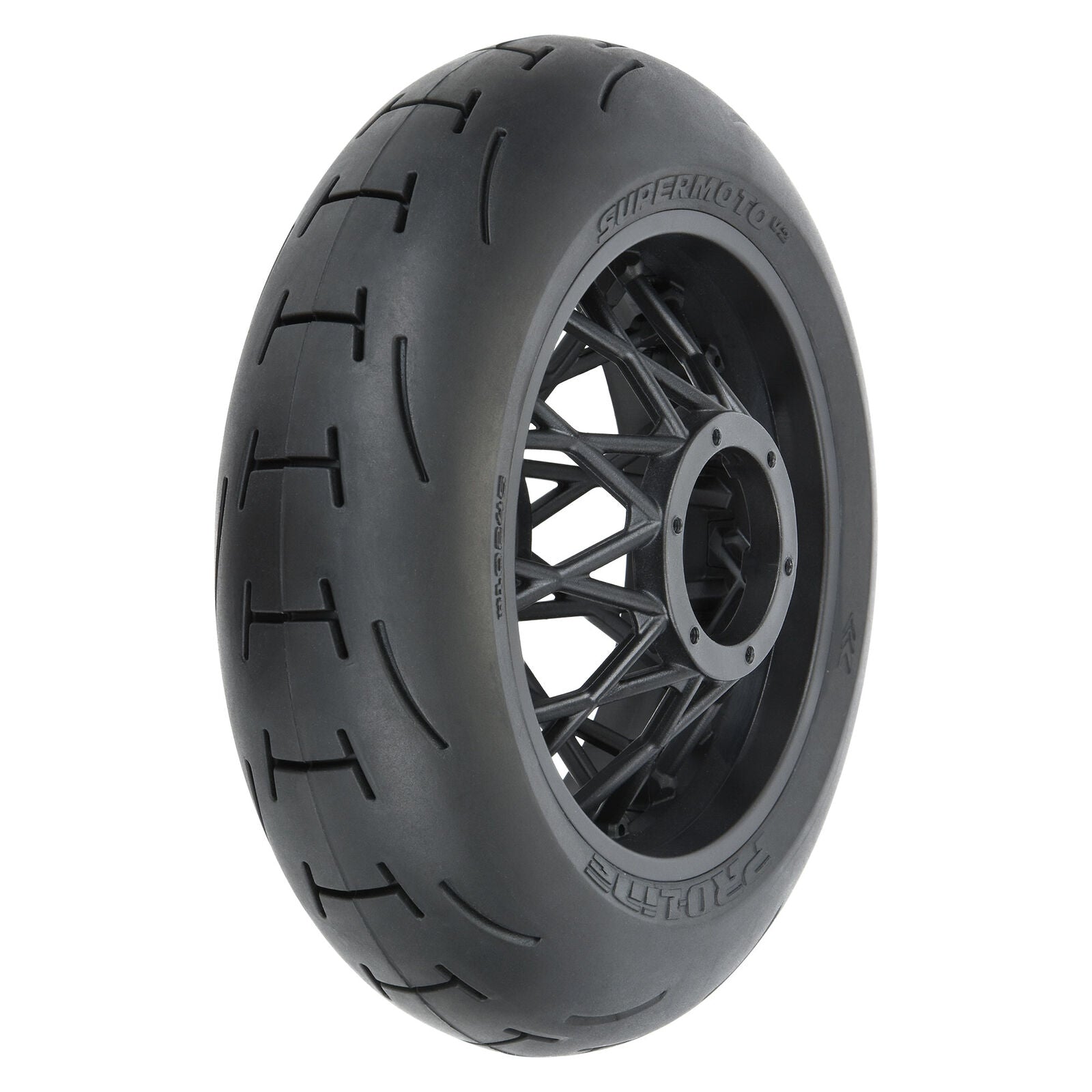 Pro-Line Promoto-MX 1/4 Supermoto 2.0 S3 Rear Tire MTD Supermoto Wheel (Black)