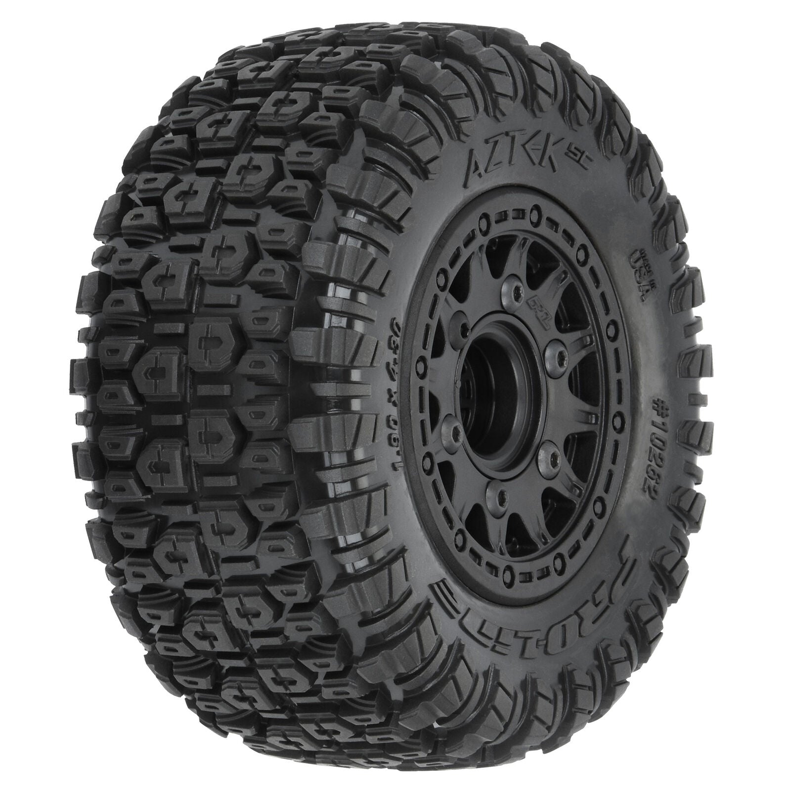Pro-Line 1/10 Aztek M2 F/R 2.2"/3.0" SC MTD 12mm & 14mm Black Raid Wheels (2)