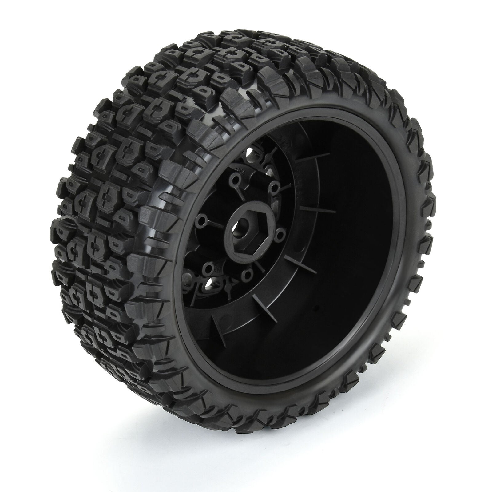 Pro-Line 1/10 Aztek M2 F/R 2.2"/3.0" SC MTD 12mm & 14mm Black Raid Wheels (2)