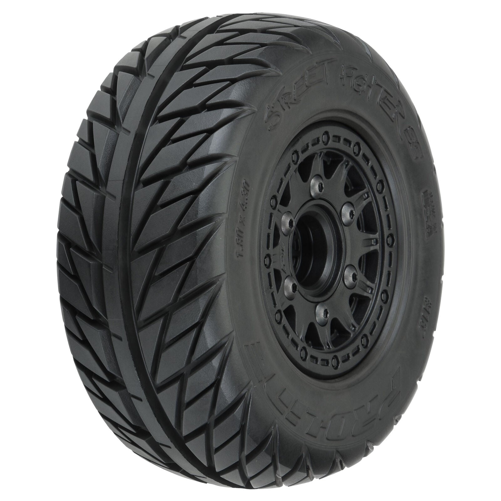 Pro-Line 1/10 Street Fighter Fr/Rr 2.2"/3.0" SC Mounted 12mm Black Raid Tires (2)