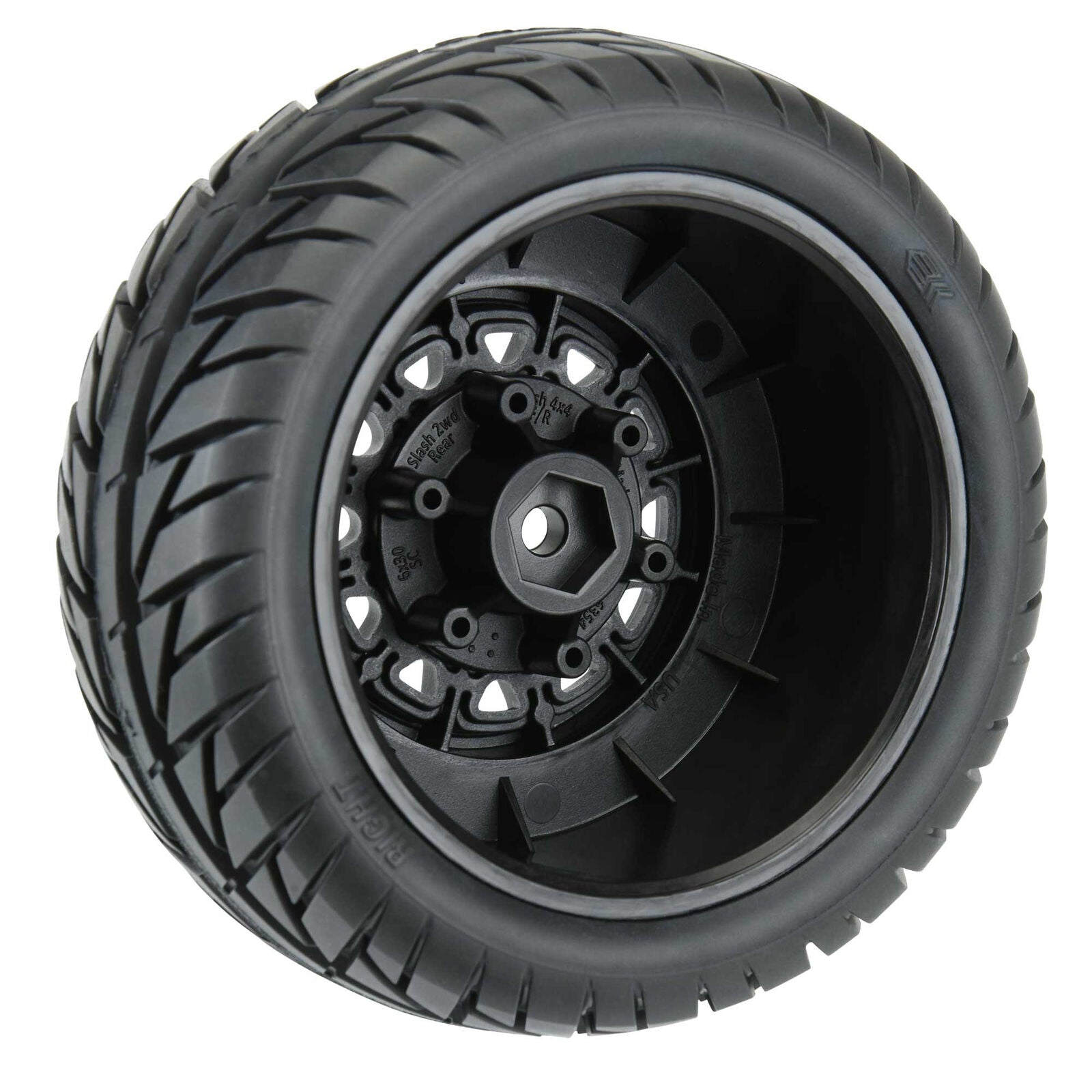 Pro-Line 1/10 Street Fighter Fr/Rr 2.2"/3.0" SC Mounted 12mm Black Raid Tires (2)