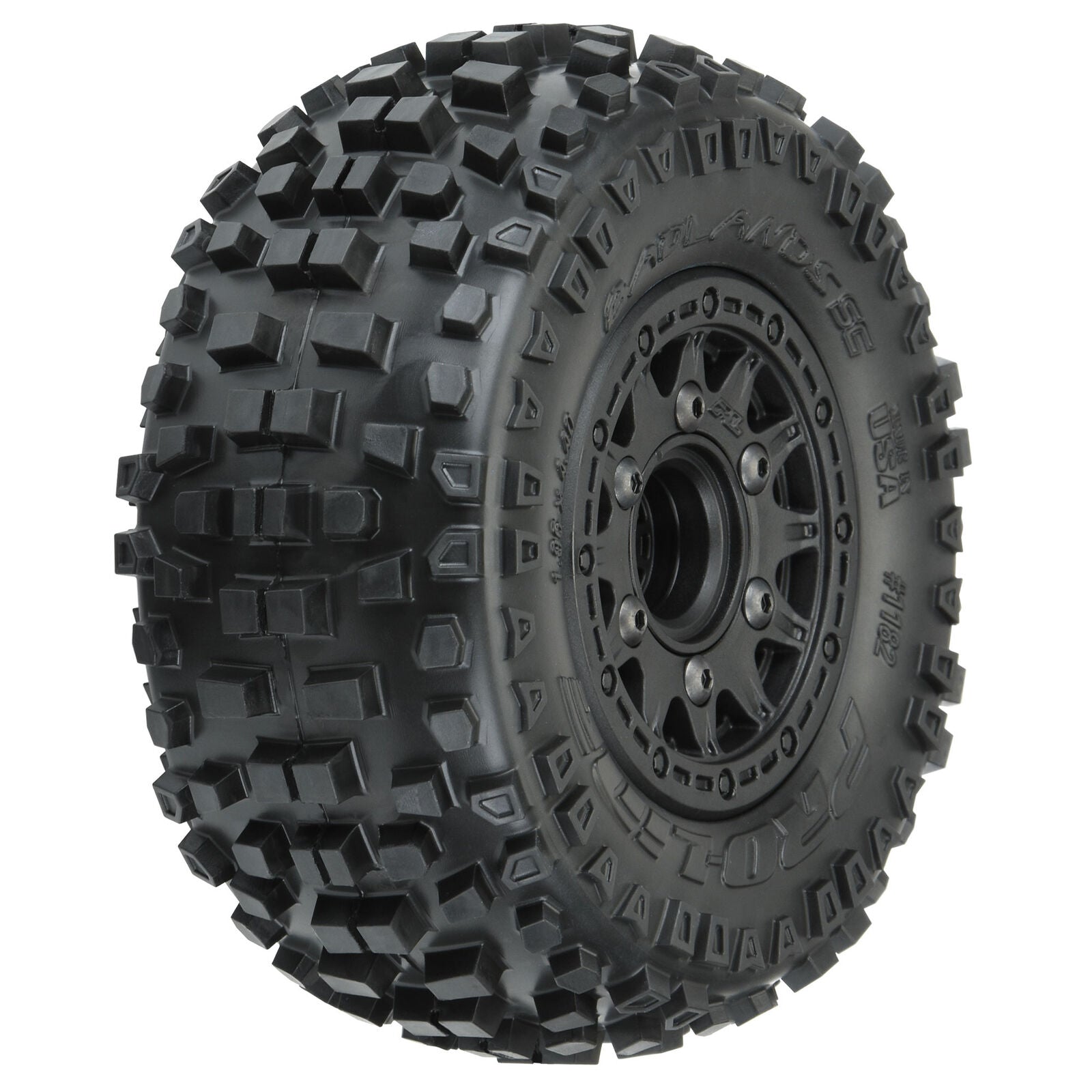 Pro-Line 1/10 Badlands Front/Rear 2.2"/3.0" SC Mounted 12mm Black Raid Tires (2)