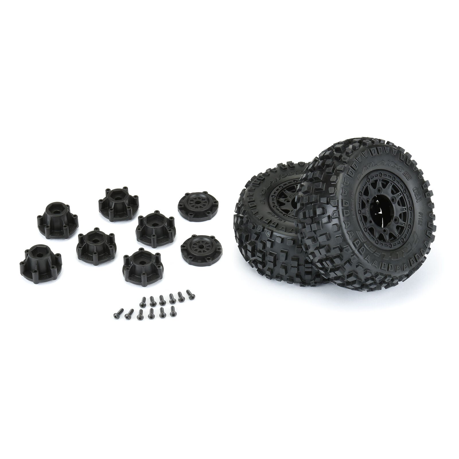 Pro-Line 1/10 Badlands Front/Rear 2.2"/3.0" SC Mounted 12mm Black Raid Tires (2)