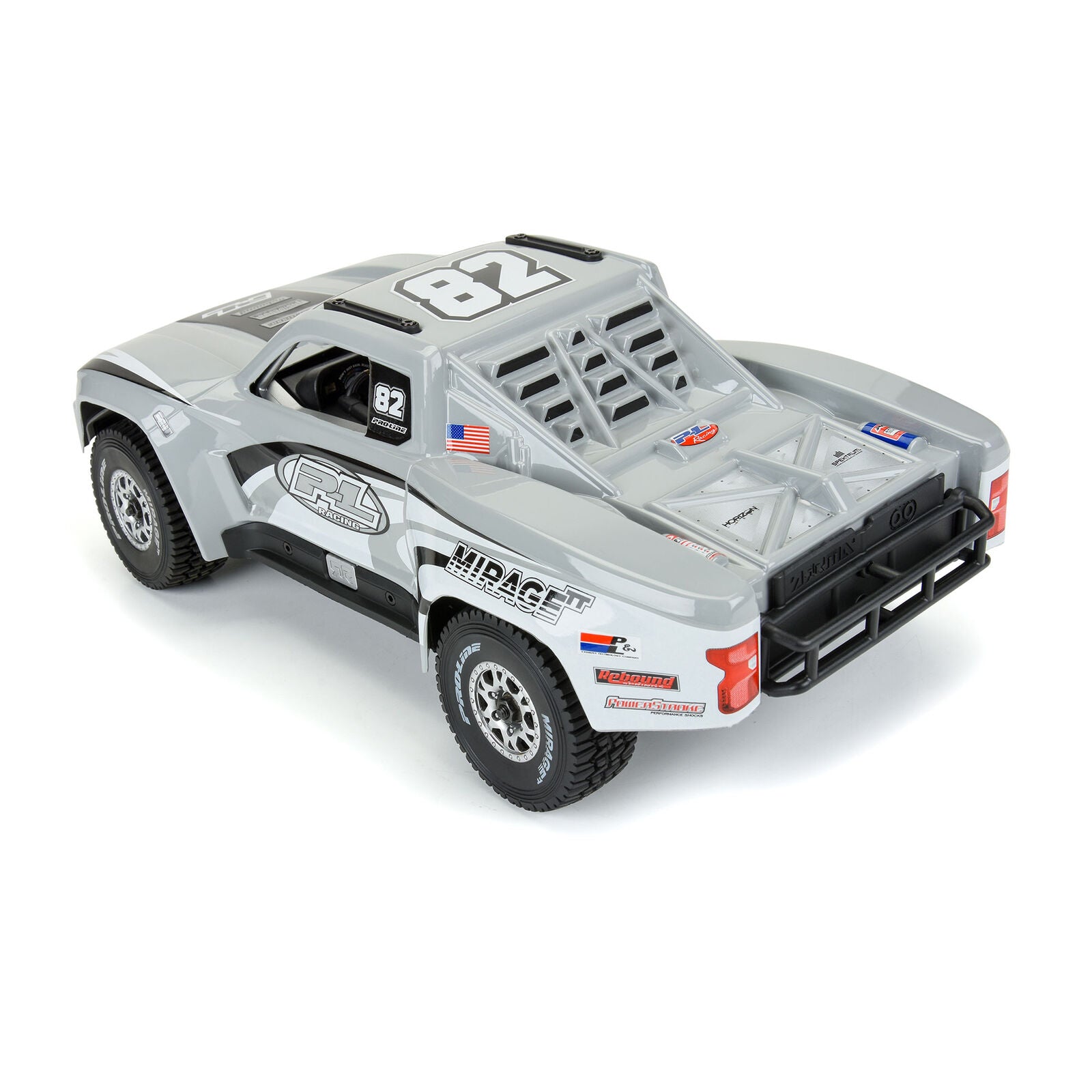 Pro-Line 1/16 Pre-Cut 2019 Chevy Silverado Trophy Truck Gray Grom Body