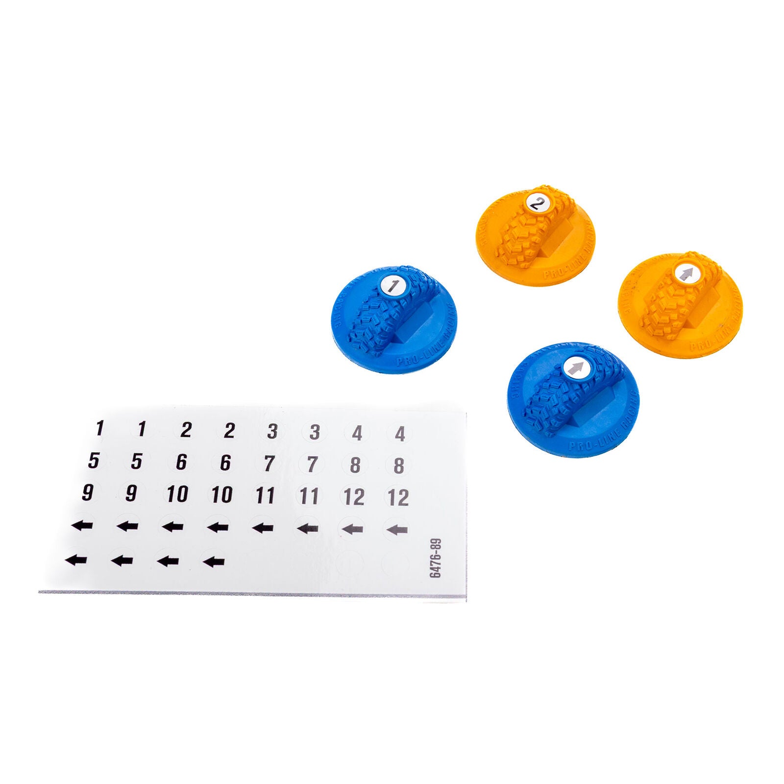Pro-Line Axial SCX30 Blue and Orange Gate Marker Set (12)