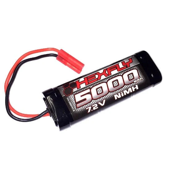5000mAh 6-Cell 7.2V NiMH Battery with Banana Connector
