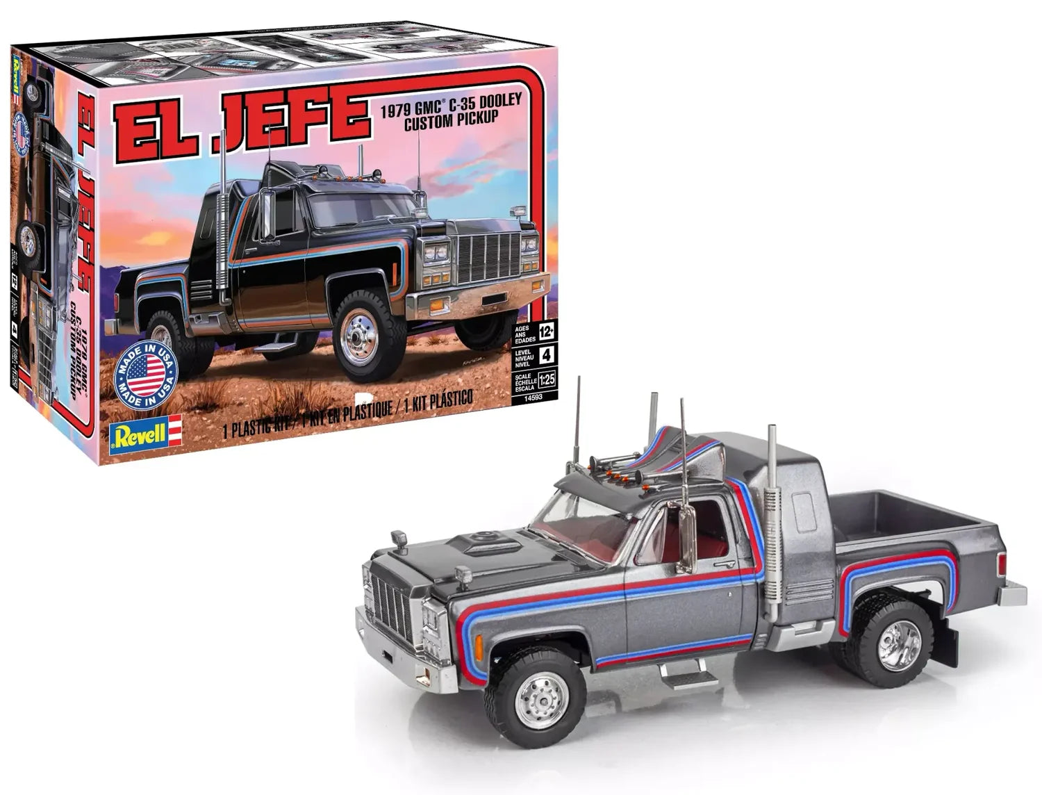 Revell 1979 GMC C-35 Dooley El Jefe 1:25 Scale Model Kit