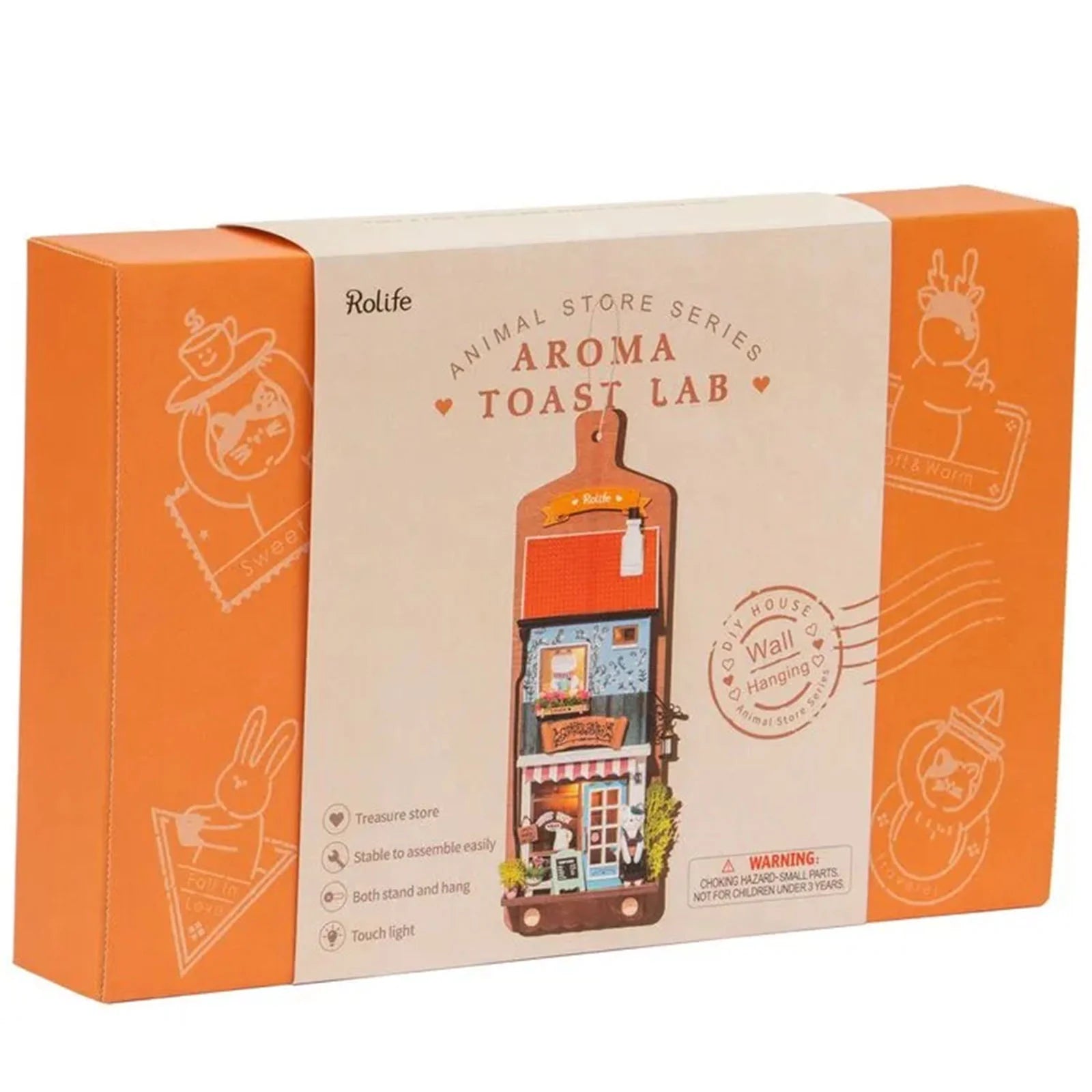 Rolife Aroma Toast Lab DIY Wall Hanging Miniatures Kit