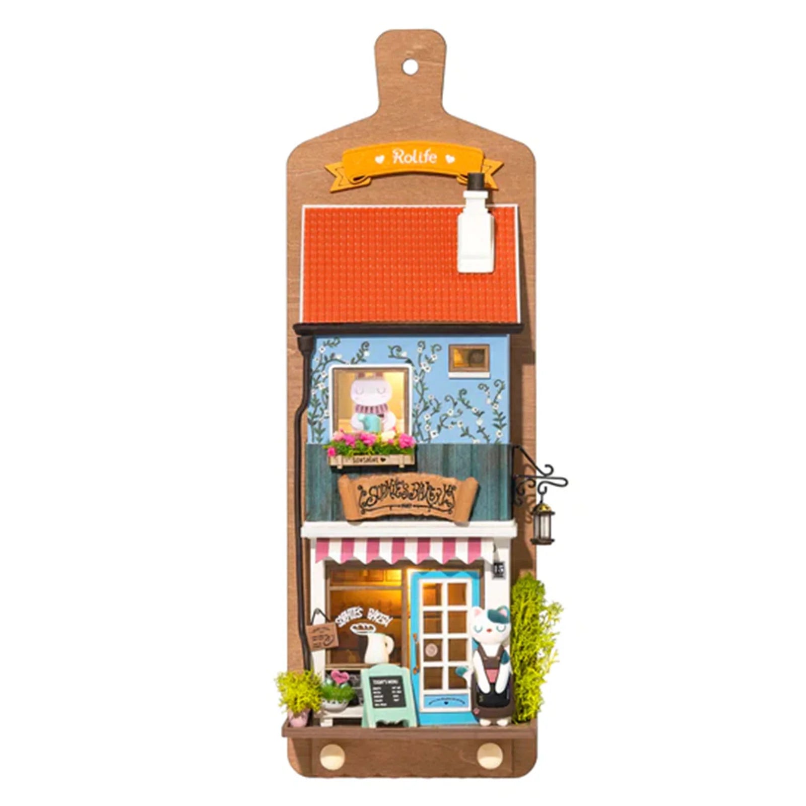 Rolife Aroma Toast Lab DIY Wall Hanging Miniatures Kit