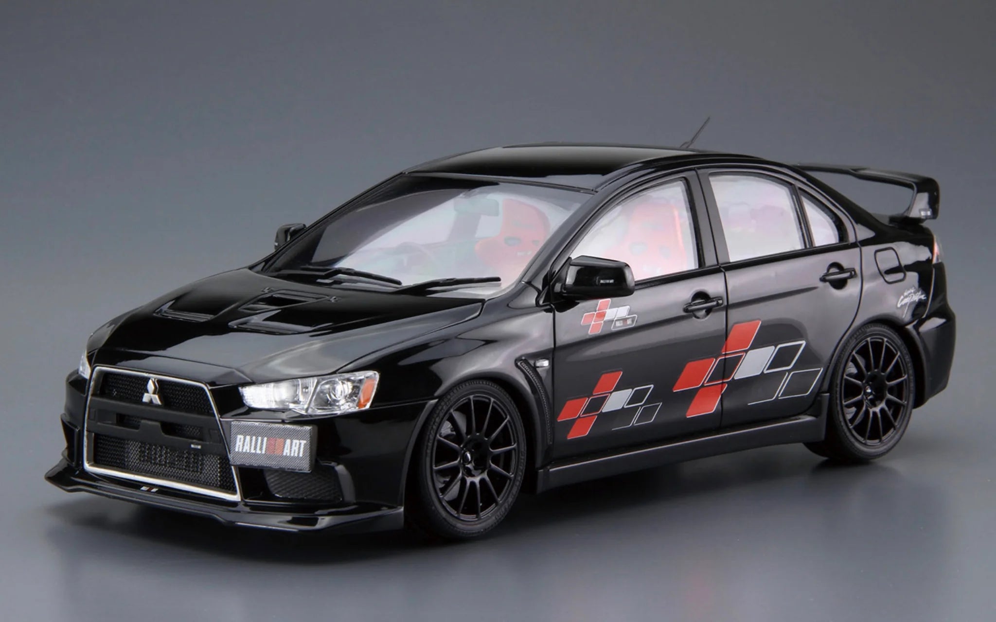 Aoshima 1/24 MItsubishi Lancer Evolution X Ralliart CZ4A 2007 Plastic Model Kit