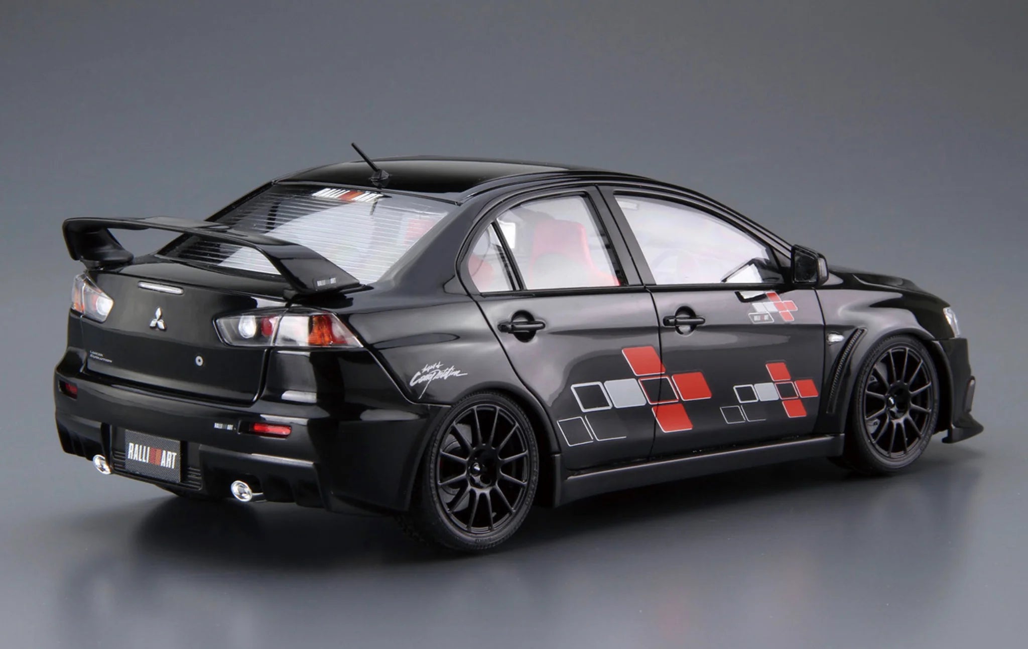Aoshima 1/24 MItsubishi Lancer Evolution X Ralliart CZ4A 2007 Plastic Model Kit
