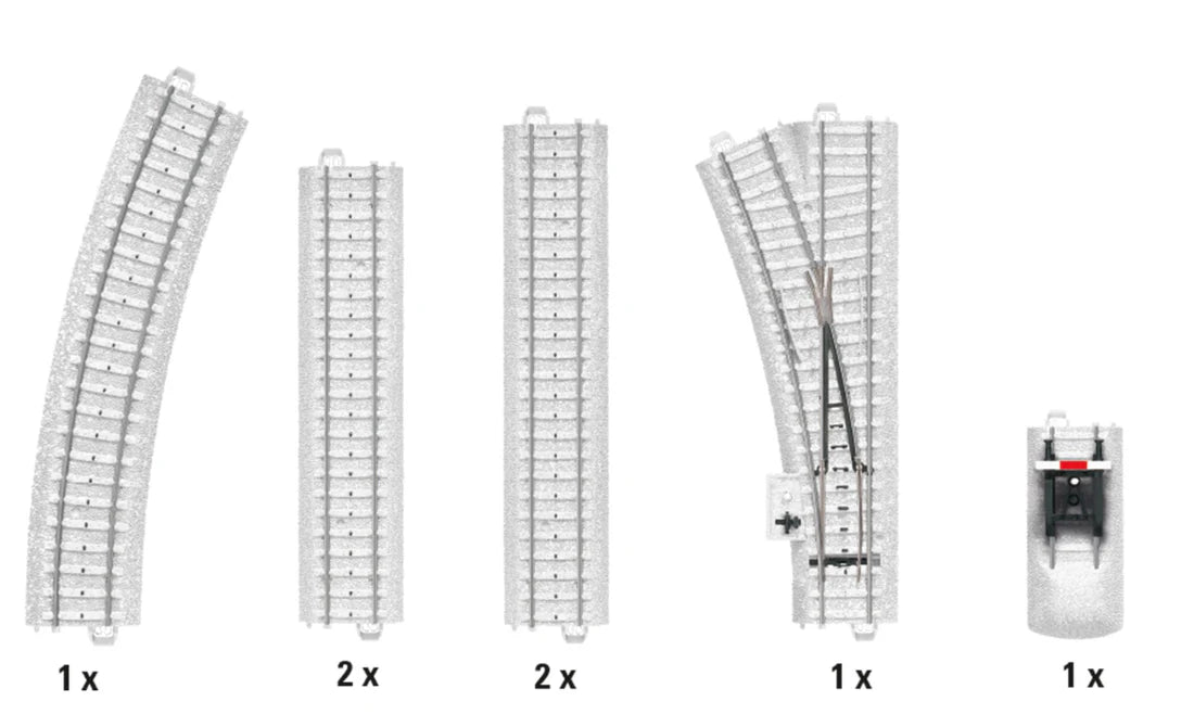 Marklin HO Scale Snow Covered Extension Track Set