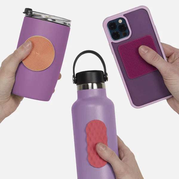 Speks Slabs Silicone Sensory Sticker (Magenta Static)