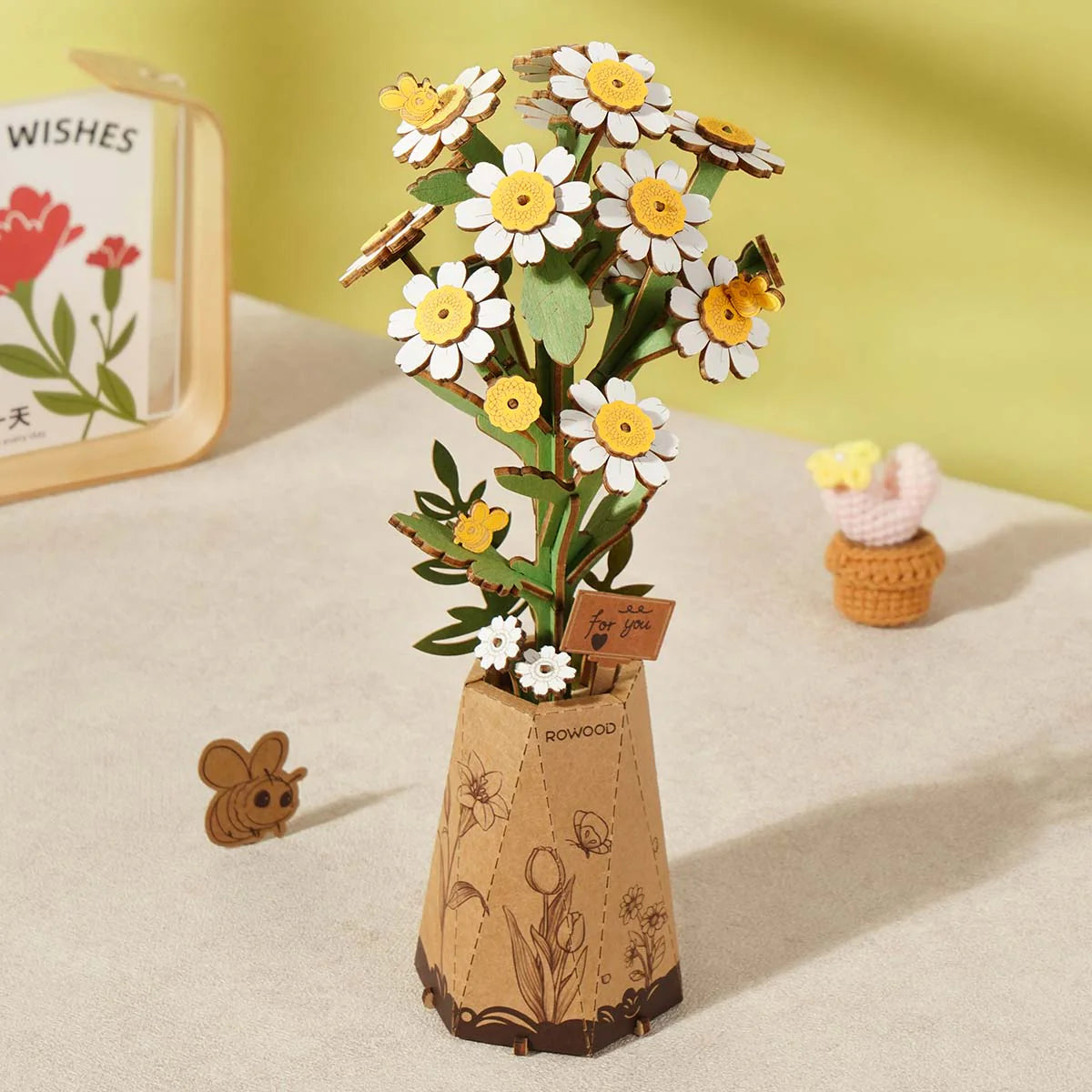 Rowood Chamomile DIY Wooden Flower Kit
