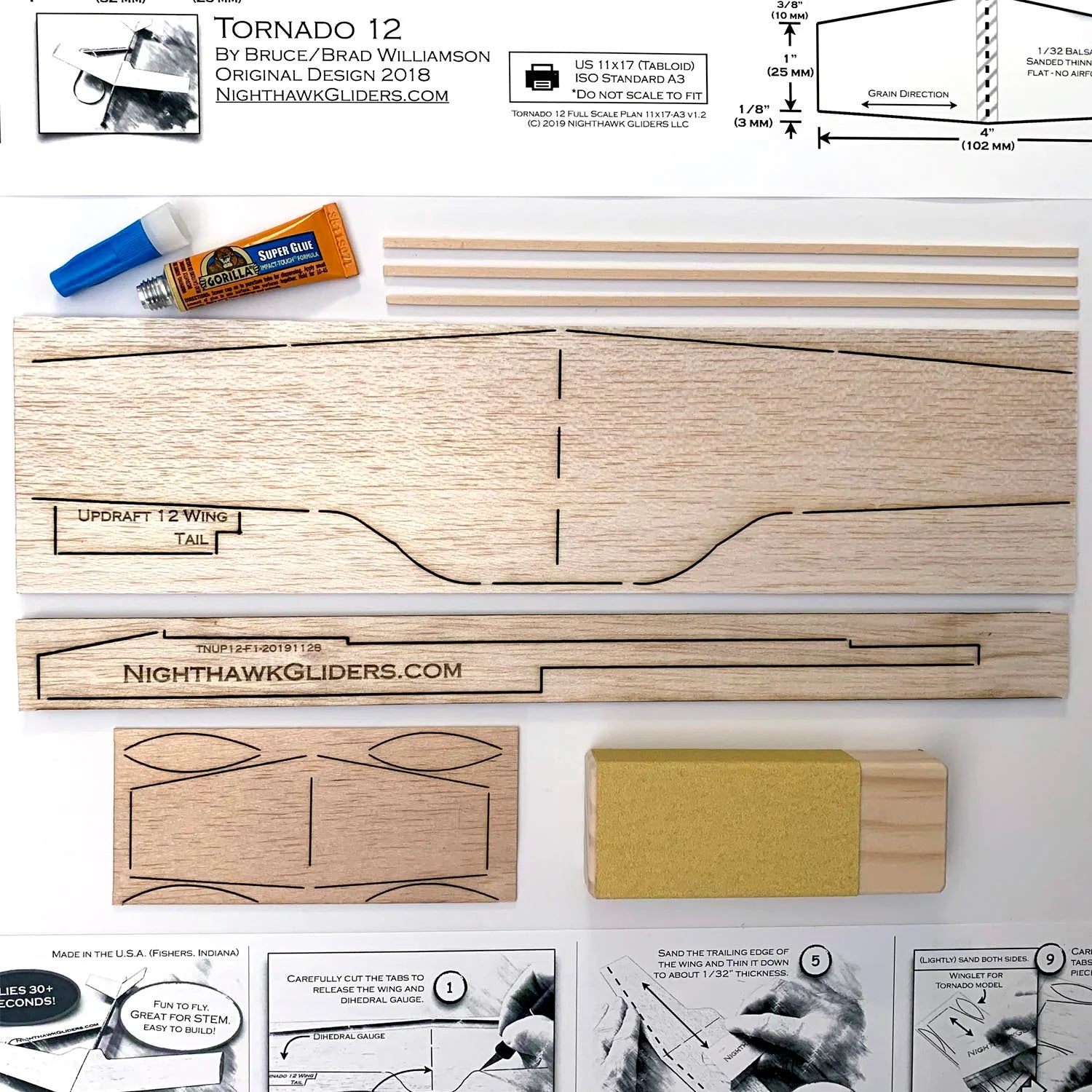 Nighthawk Gliders PowerUp 4.0 Tornado Updraft Add-On Kit