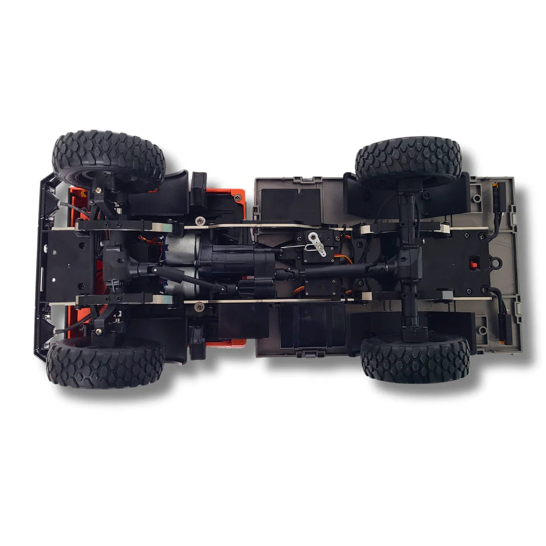 LDRC 1/12 Scale 4WD RC Crawler Truck with Dual Motors and LED Lights