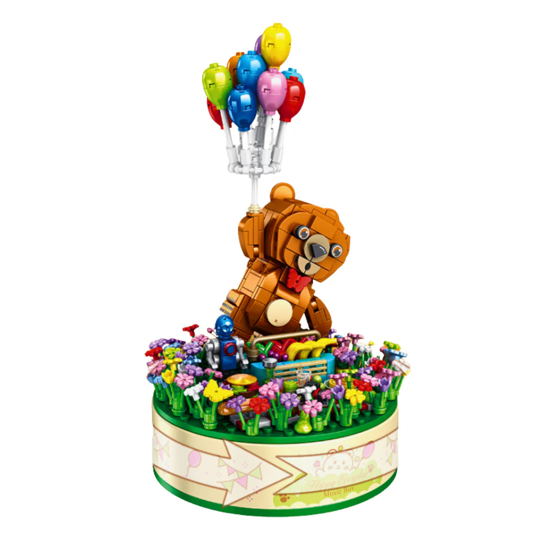 Inbrixx Creative Music Box Series Flying Bear Brick Set