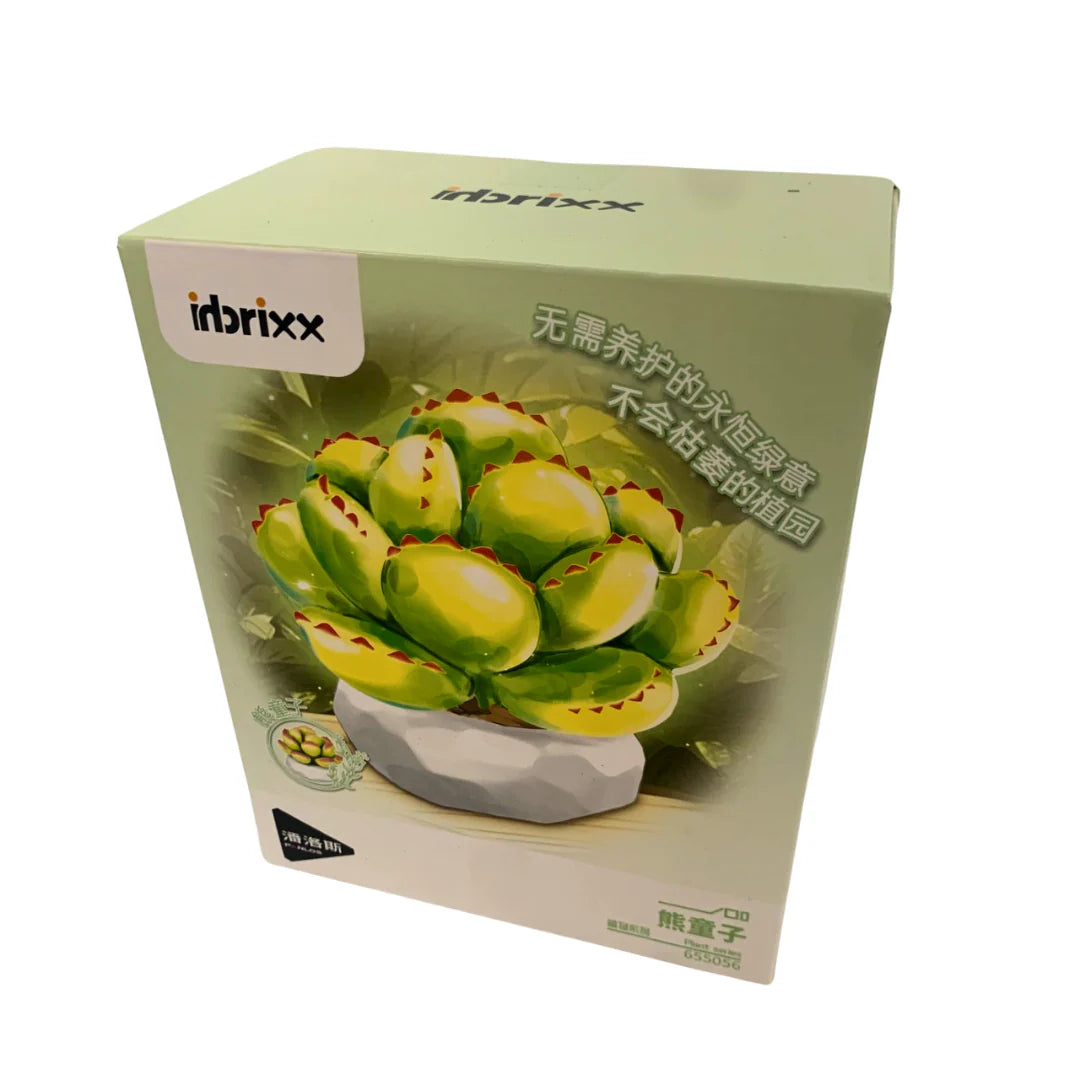 Inbrixx Botanical Series Bear’s Paw Succulent (Cotyledon tomentosa) Brick Set